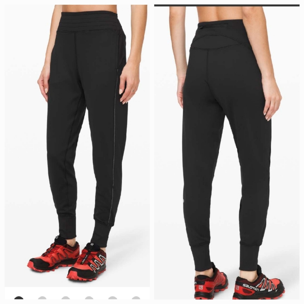 Lululemon Flurry Up High Rise Jogger Black Women Size 2
